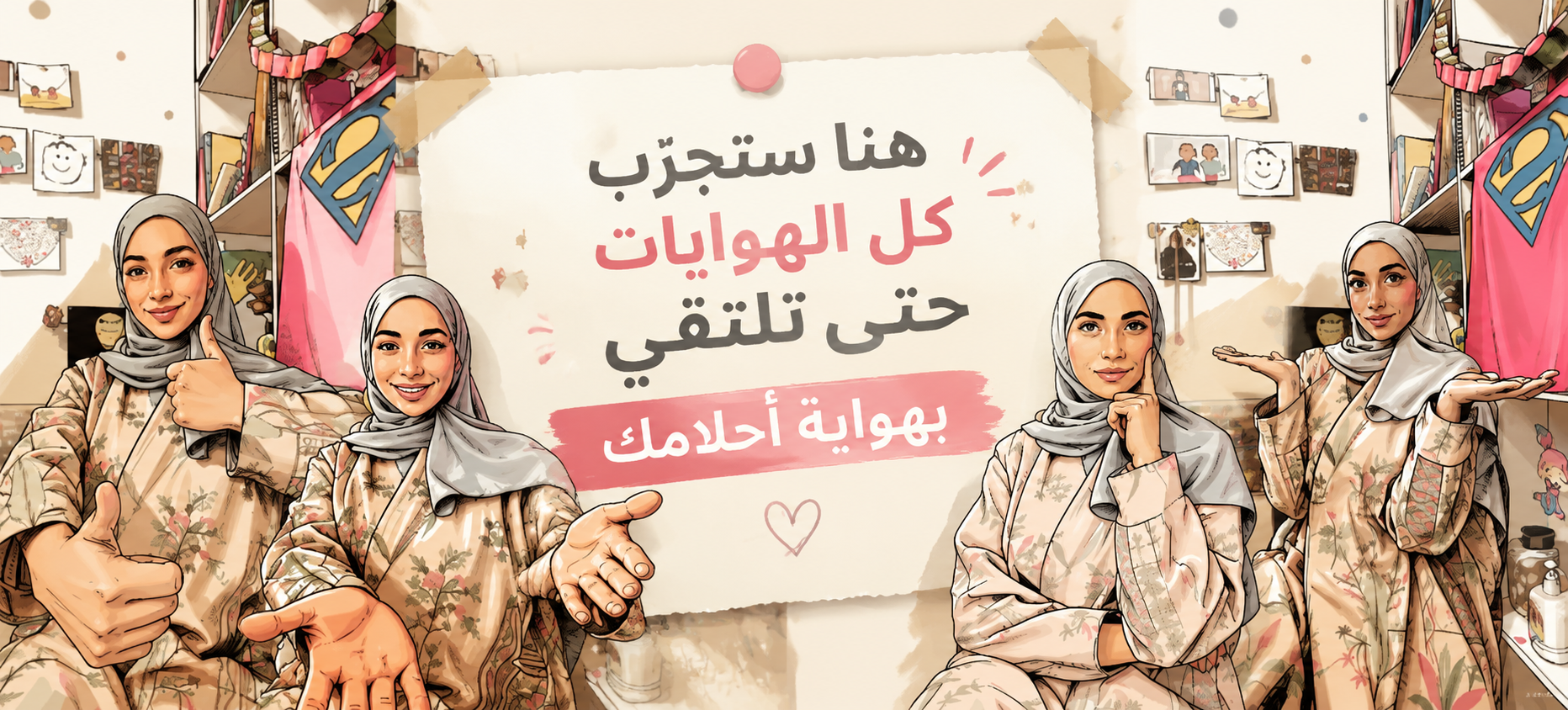 هنا ستجرّب كل الهوايات حتى تلتقي بهواية أحلامك